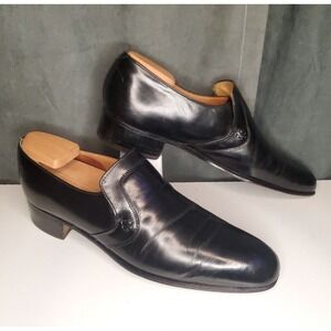 Johnston & Murphy USA Made Aristocraft Black Slip On Dress Shoes US 12 AA